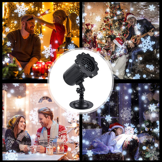 LED Snowflake Projector By Rayvell